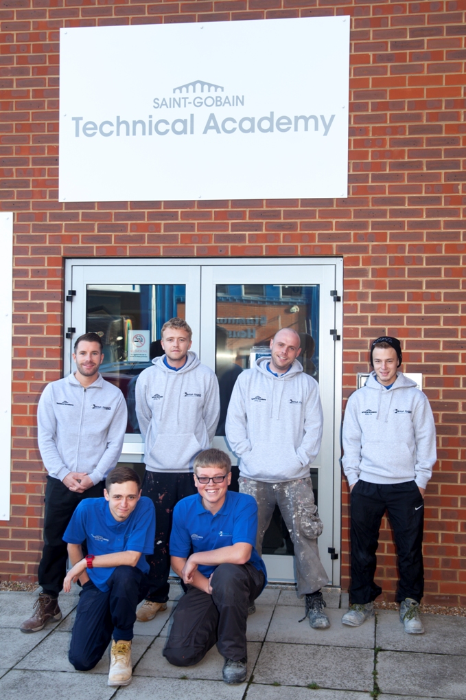 British Gypsum apprentices at the Saint-Gobain Technical Academy in Erith
