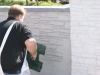 Imprinting a Dry Stone Effect using Wallcrete Stone Effect Render