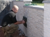 Imprinting a Dry Stone Effect using Wallcrete Stone Effect Render