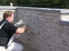 Imprinting a Dry Stone Effect using Wallcrete Stone Effect Render