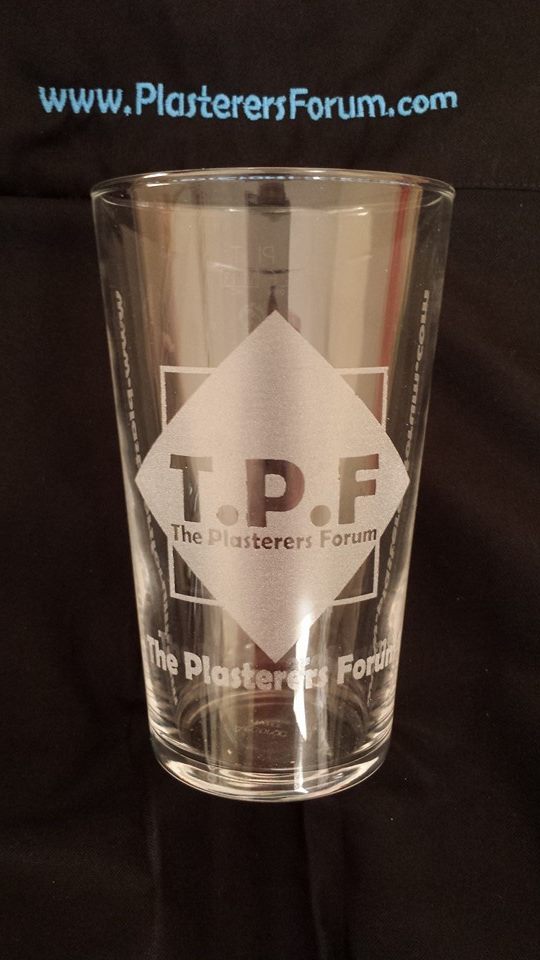 The Plasterers Forum® Pint Glass
