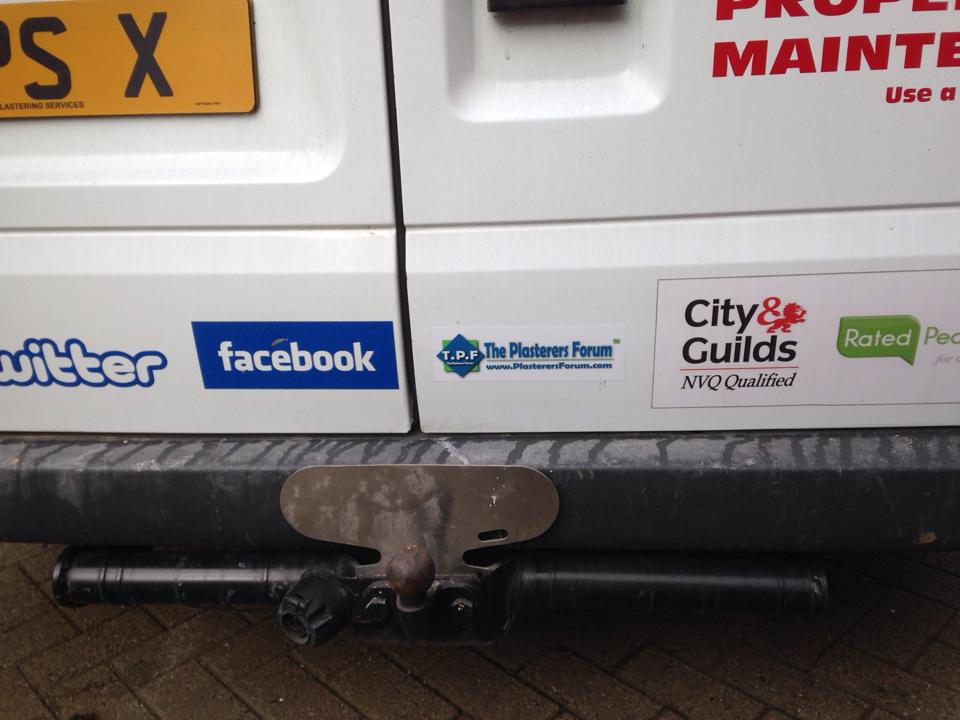 The Plasterers Forum van Stickers