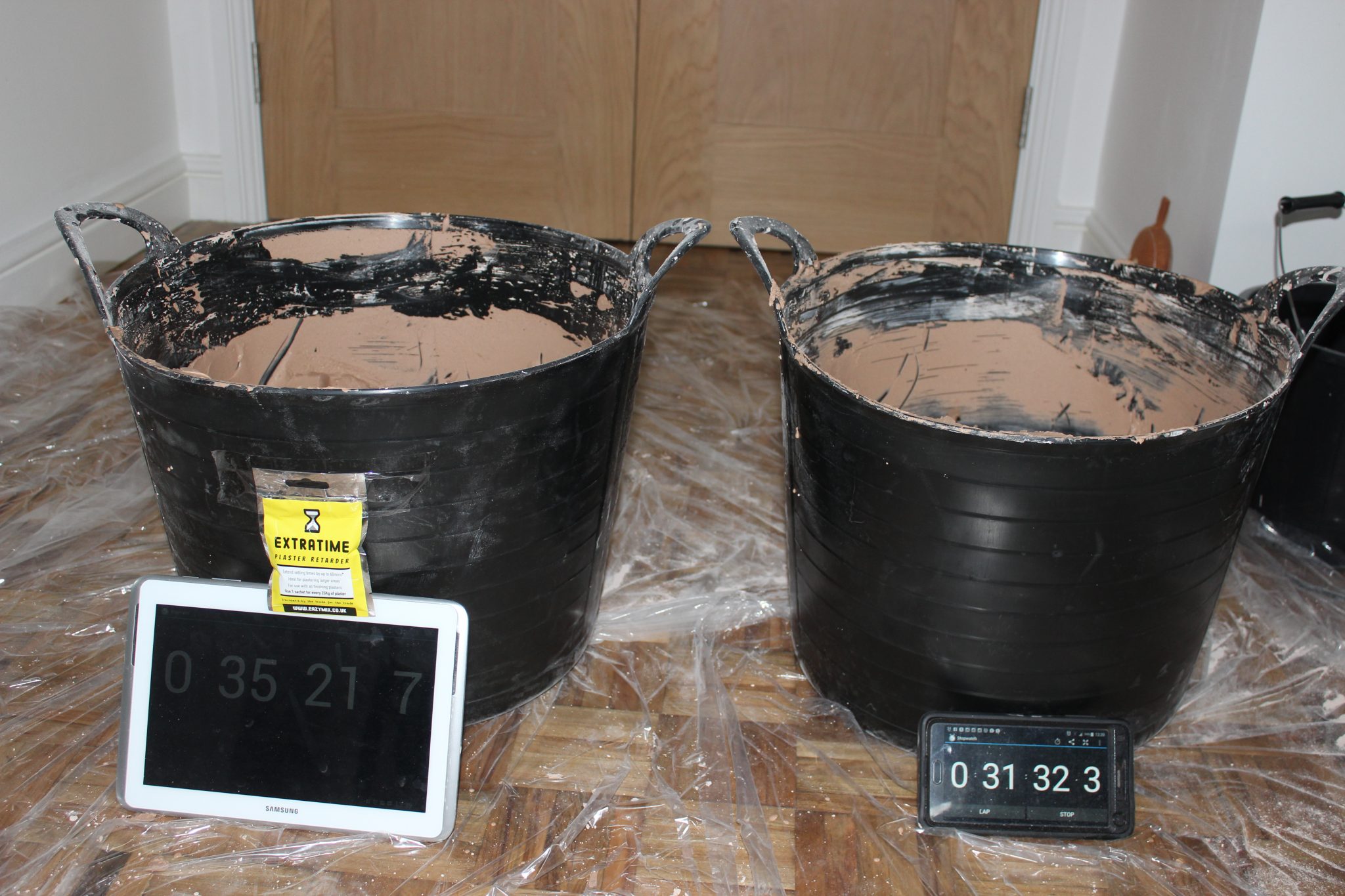 The ExtraTime Bucket Test Plasterers News