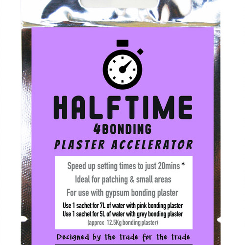 Halftime 4Bonding With HalftimeTM 4Bonding Plaster Accelerator