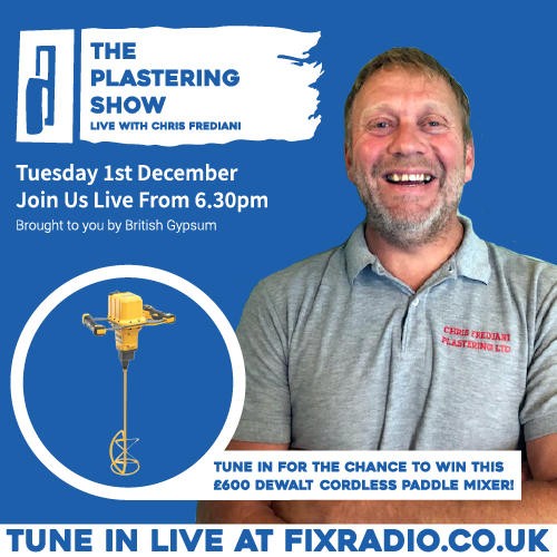 Fix Radio & Chris Frediani take The Plastering Show virtual with British Gypsum! Fix Radio & Chris Frediani take The Plastering Show virtual with British Gypsum!